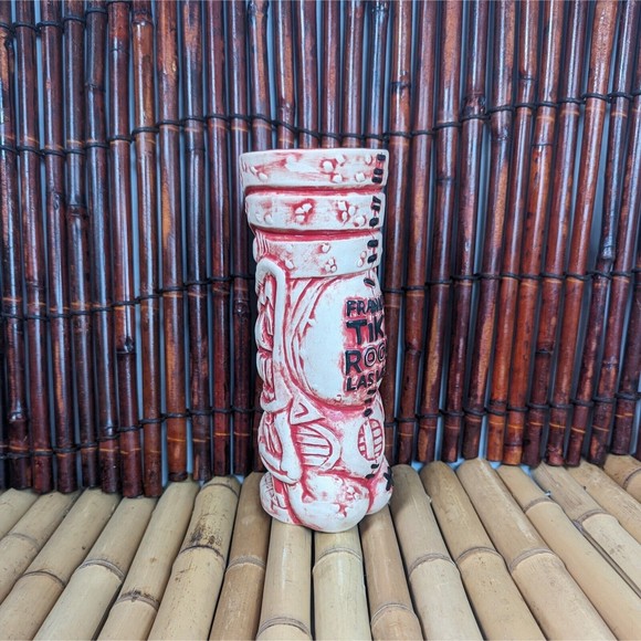 Frankie's Tiki Room Red Coral Lava Letch II Tiki Mug Big Toe Tiki Farm - Picture 4 of 11